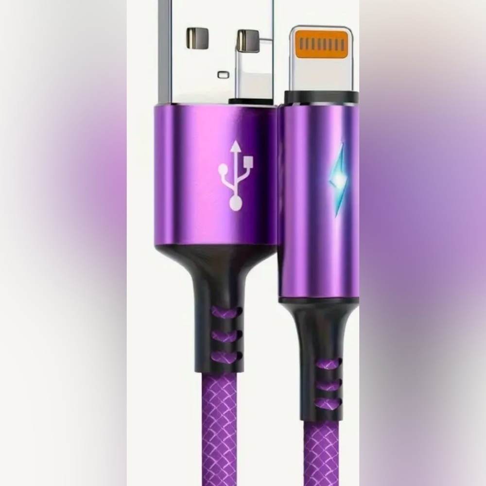 iPhone USB Charging Cord 10 ft Nylon Braided